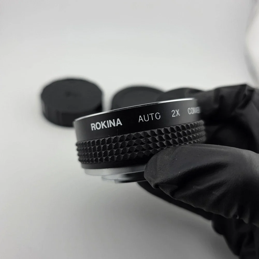 Rokina Auto 2X Converter Lens Japan with Leather Case‎ Photography Camera